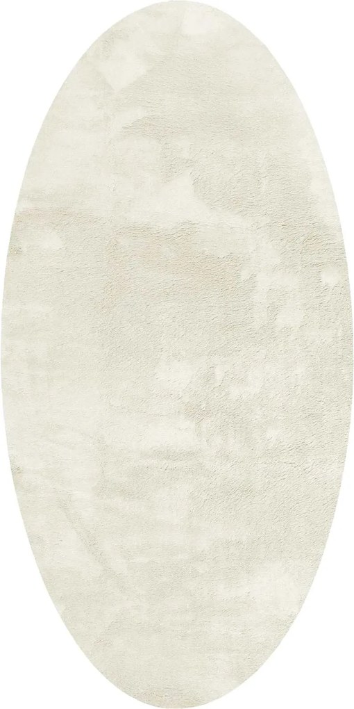 vidaXL Covoare de zonă Oval HUARTE Crem 100 x 200 cm 100% Polyester