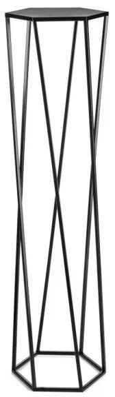 Suport pentru flori 100x24 cm, negru