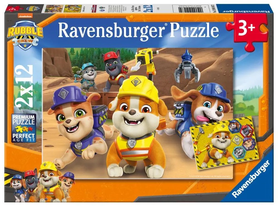 PUZZLE RUBBLE SI ECHIPA LUI 2X12 PIESE - RAVENSBURGER (RVSPC04167)