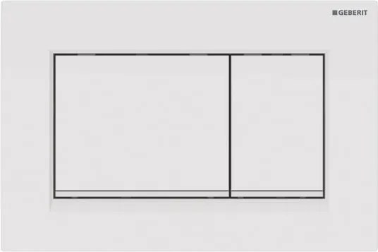 Clapeta de actionare Geberit Sigma30 alb 2 butoane