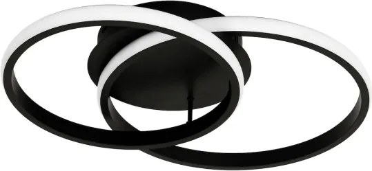 Plafonier LED TITANO LED/12W/230V negru