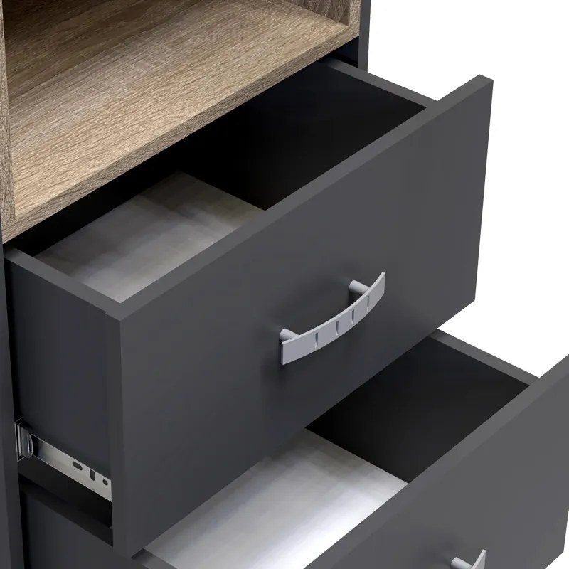Dulap soldat Toscana Pako World Antracit 50x42x222.5 cm