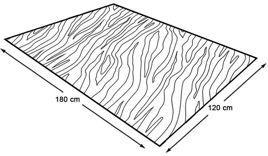 Covor de exterior, cu doua fete, 180x120 cm, bej