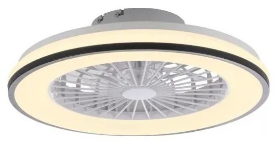 Ventilator LED RGBW dimabil de tavan JUST LIGHT. 14447-18 LENO LED/44W/230V + telecomandă