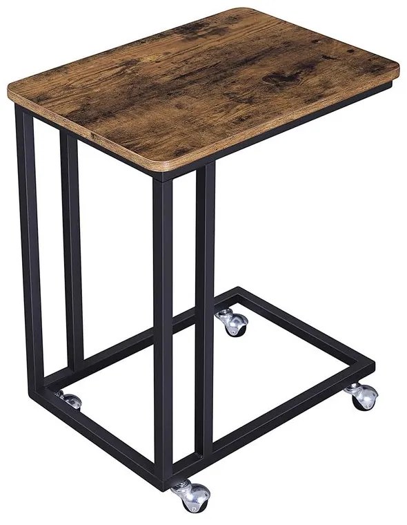 Măsuță de servire pe roți HENRY, 50x35x62cm, maro Vasagle