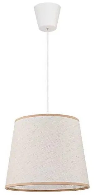 Lustră pe cablu Duolla SOLO 1xE27/40W/230V d. 24 cm bej deschis