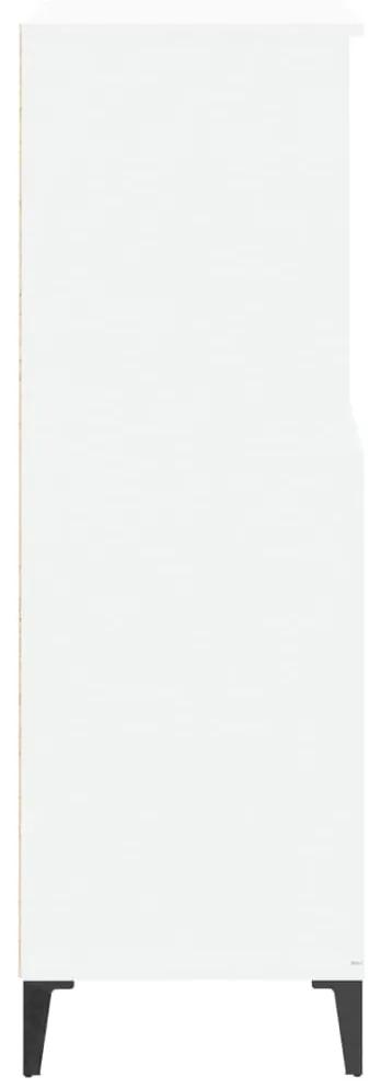 Bufet inalt, alb, 60x36x110 cm, lemn prelucrat 1, Alb