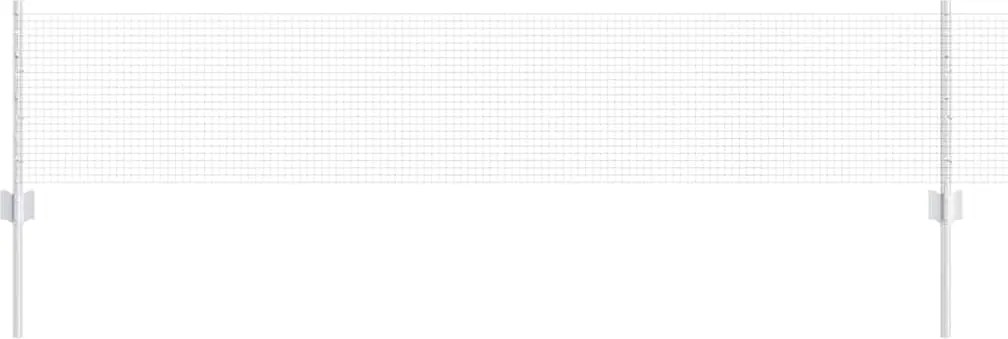 vidaXL Gard cu Stâlp Argintiu 0,4 x 50 m Oțel