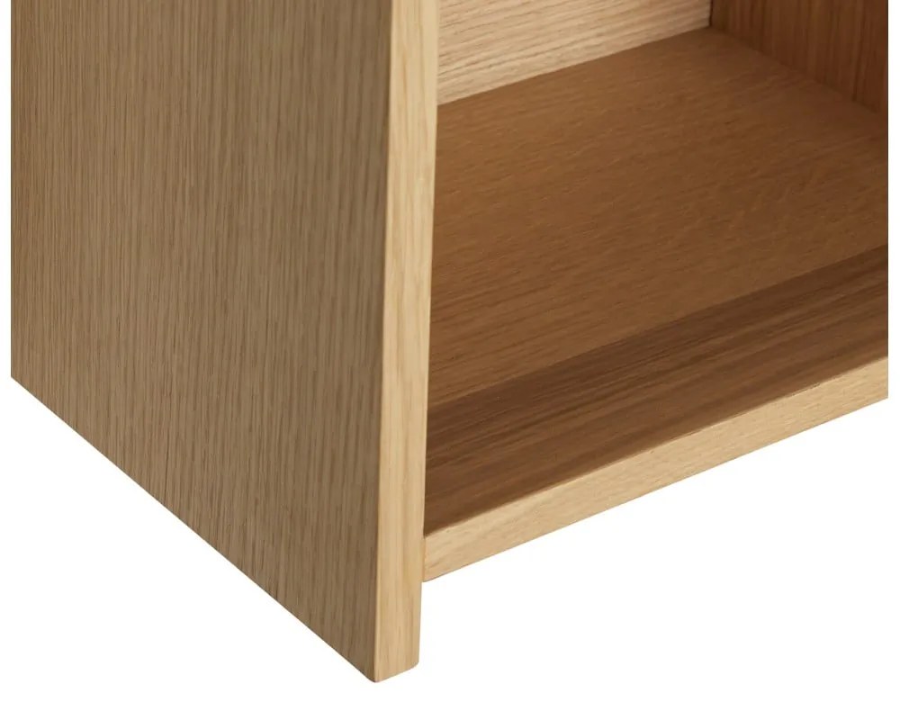 Raft în culoare naturală etajat cu aspect de lemn de stejar 80 cm Focal – Hübsch