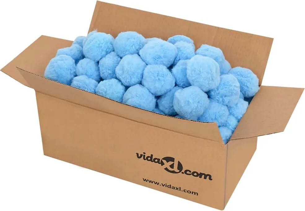 vidaXL Bilă filtrare piscină anti-bacterian albastru 700 g polietilenă