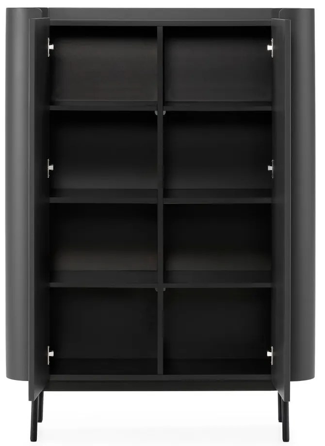 Dulap negru 100x140x40 cm Willa – MOME