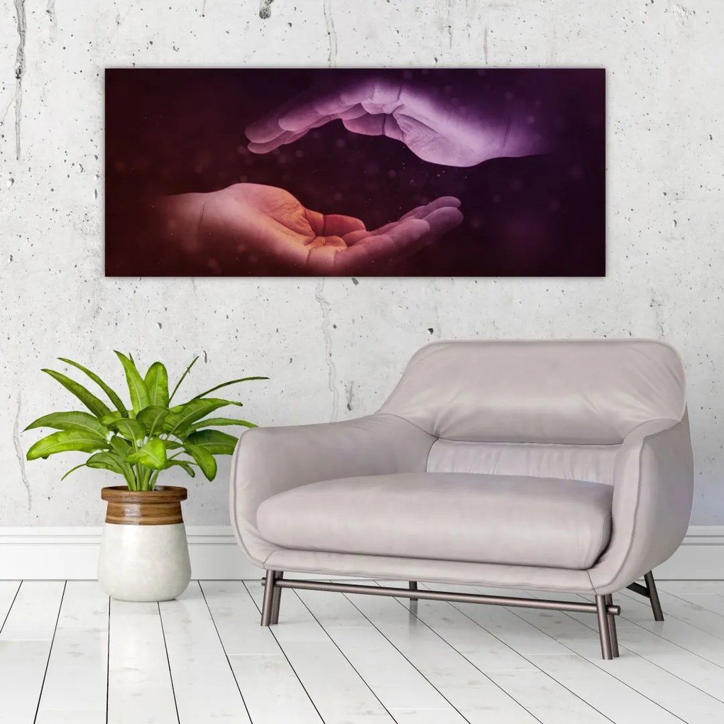 Tablou cu mâini (120x50 cm)