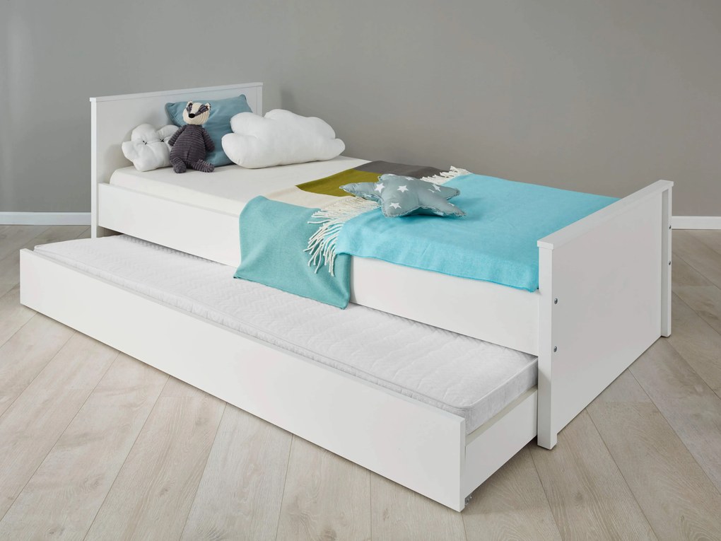 Spațiu de depozitare pentru patul Olna 90 cm Olna (alb). 1053160