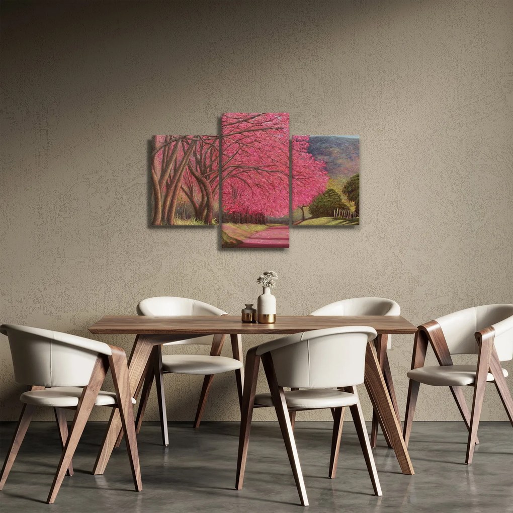 Tablou cu copaci înfloriți (90x60 cm)