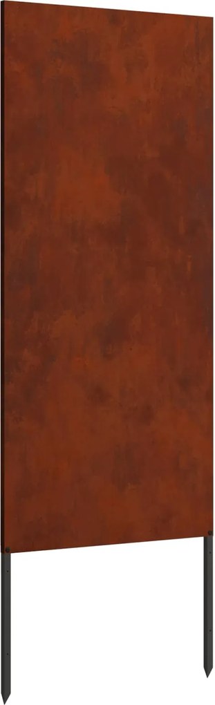 vidaXL Ecran de intimitate pentru grădină Traforaj Ruginit 50 x 140 cm