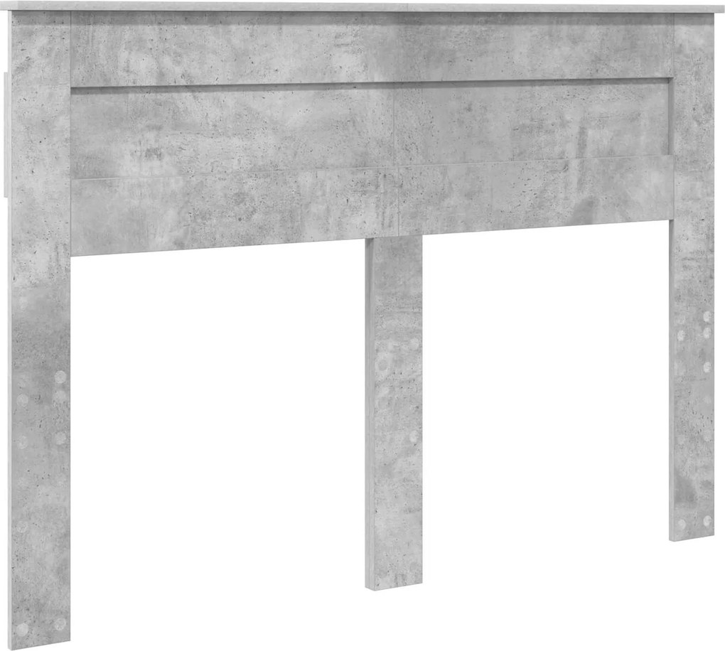 vidaXL Tăblie cap Gri din beton 160 cm Lemn compozit