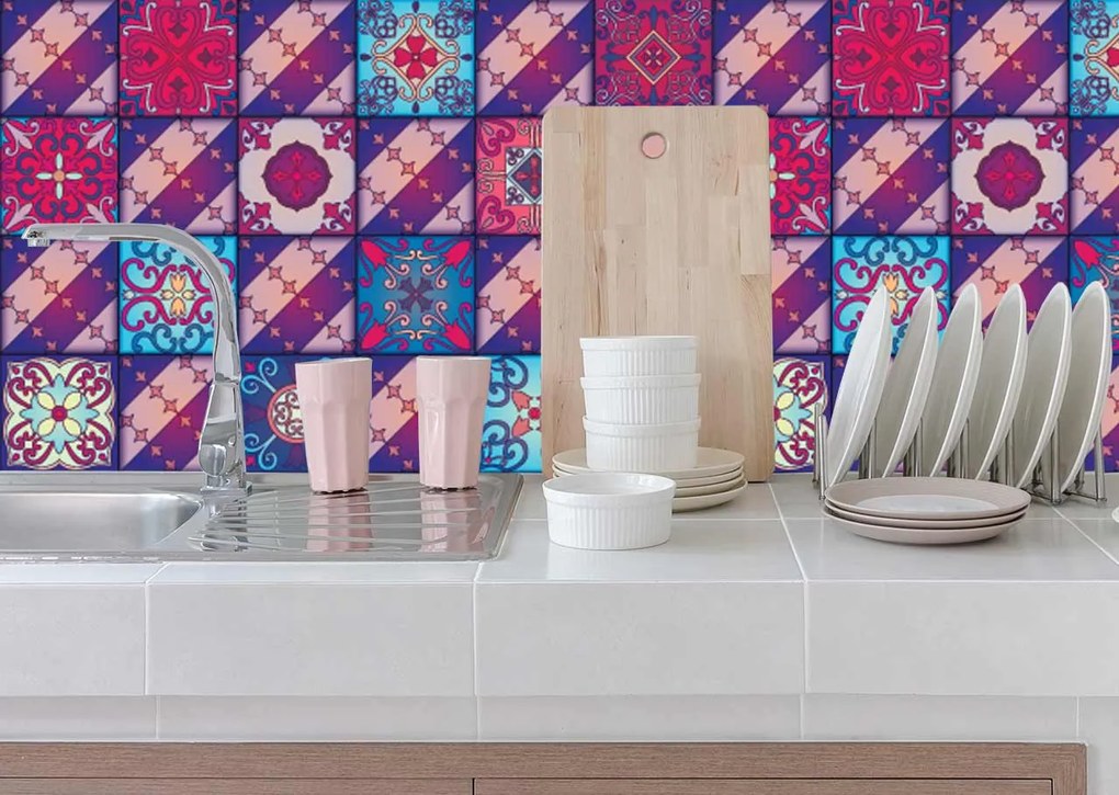 Sticker pentru faianta Talavera Style - 72 buc 10x10 cm