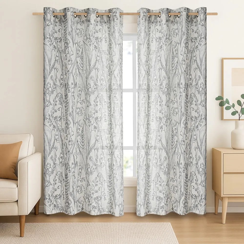 Draperie gri deschis 135x250 cm Selvetia – Restilo