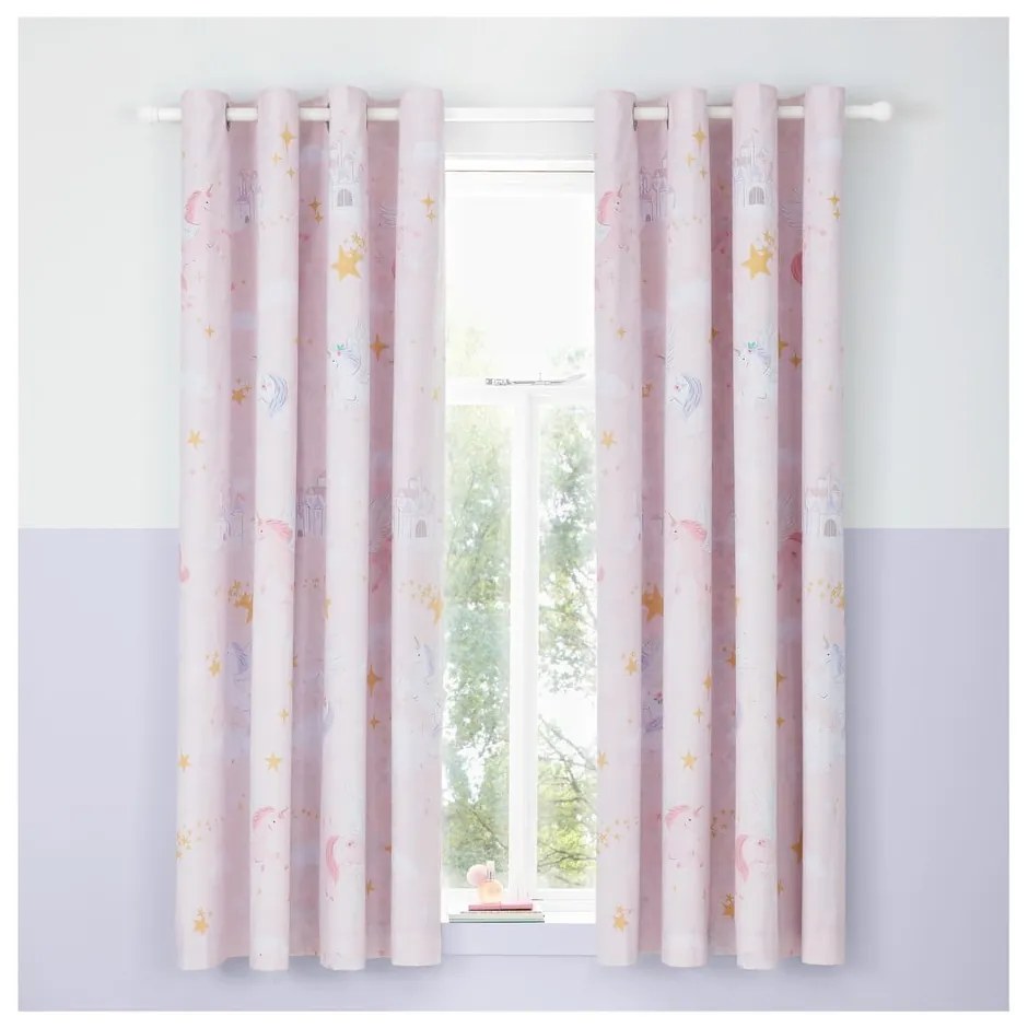 Draperie pentru copii 2 buc. 168x183 cm Fairytale Unicorn – Catherine Lansfield