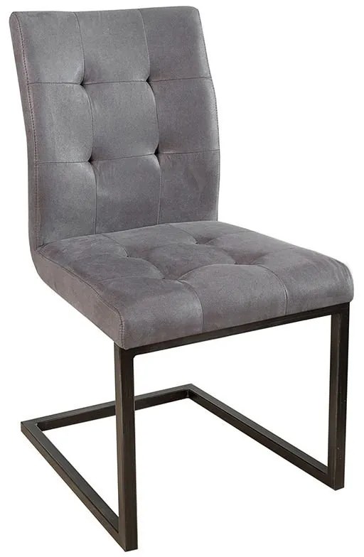 Set de 2 scaune design industrial style, Oxford gri 	A-36962 VC