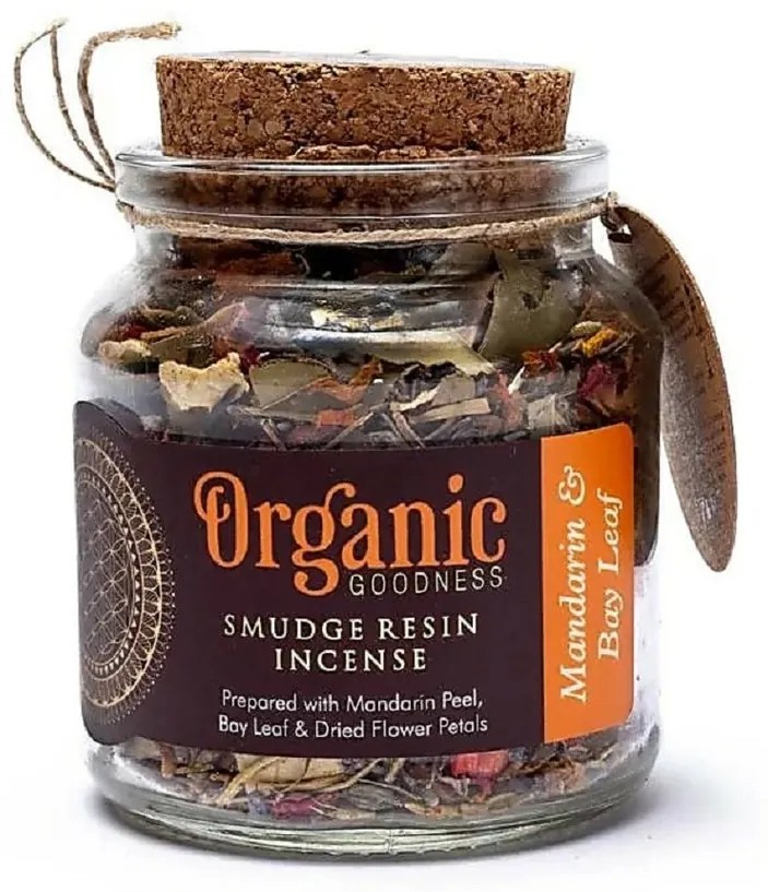 Tămâie organică Mandarin &amp; Bay Leaf, într-unpahar