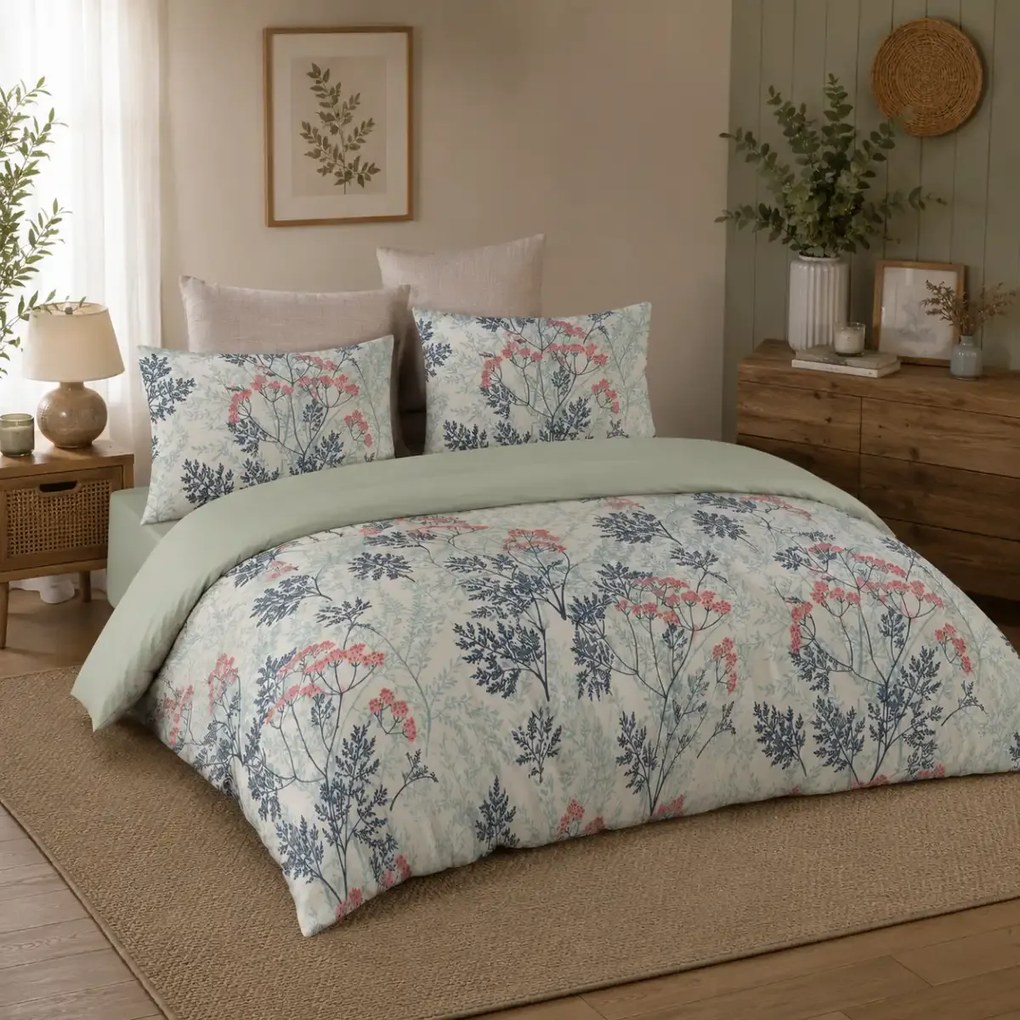 Lenjerie de pat bumbac satinat 2 persoane,homs,serie D 270,00026