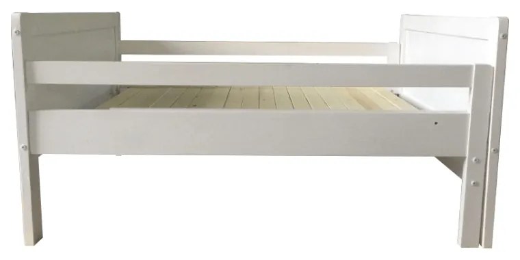 Pat de o persoană 90 cm Elunna (alb) (cu somieră). 1016543