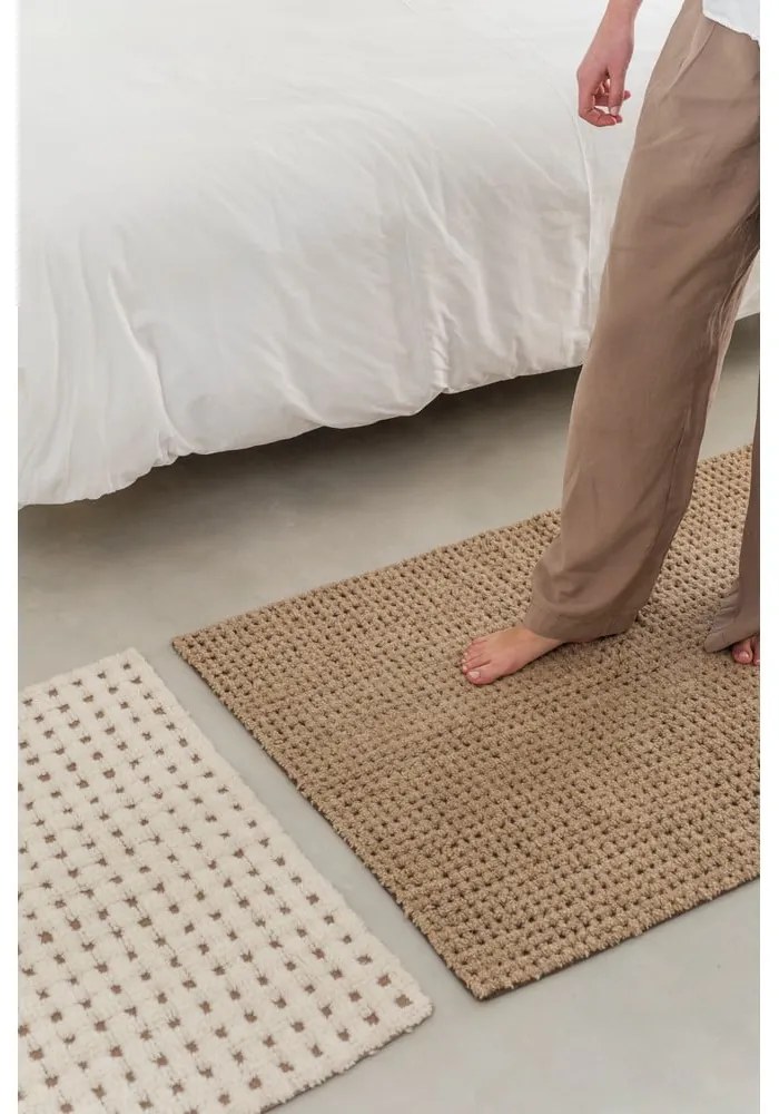 Covor tip traversă bej lavabil/țesut manual din lână 80x230 cm Unexpected Wool – Lorena Canals