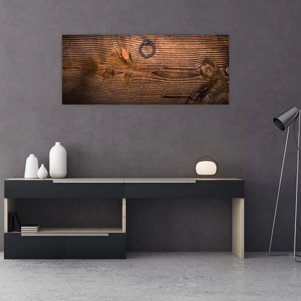 Tablou textura lemnului (120x50 cm), în 40 de alte dimensiuni noi