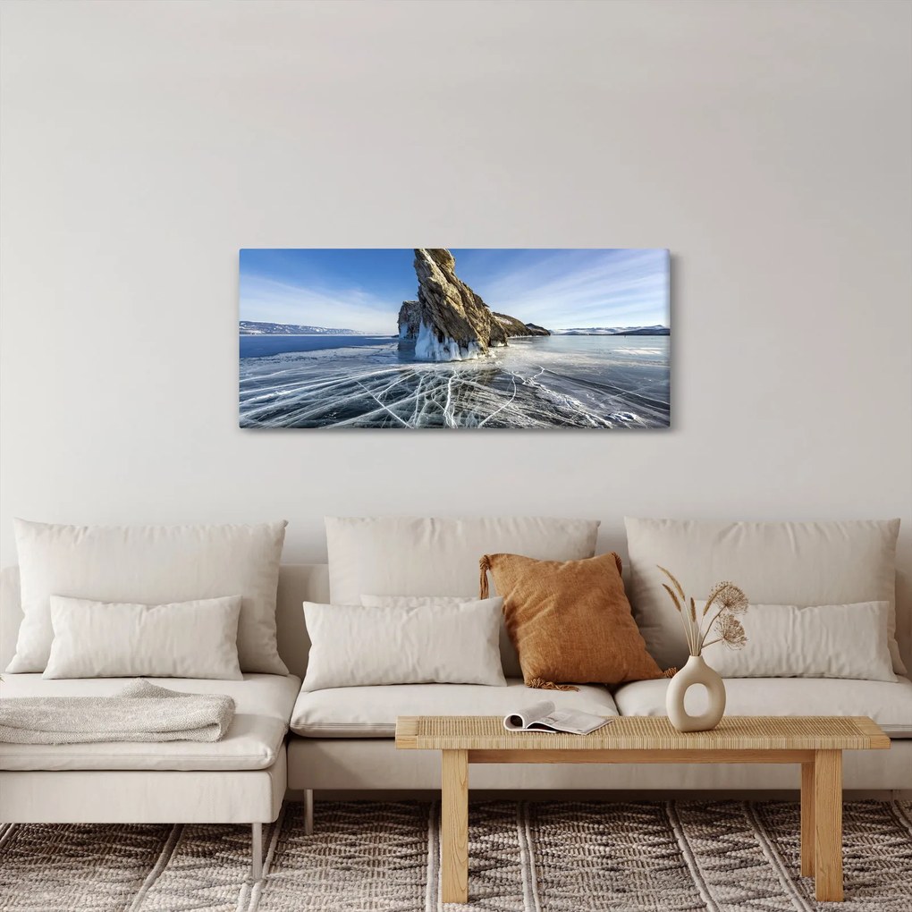 Tablou cu piatra înghețată (120x50 cm)