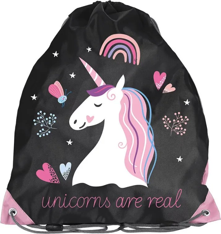 Set școlar pentru fete PASO UNICORN - set școlar din 5 piese cu geantă și accesorii