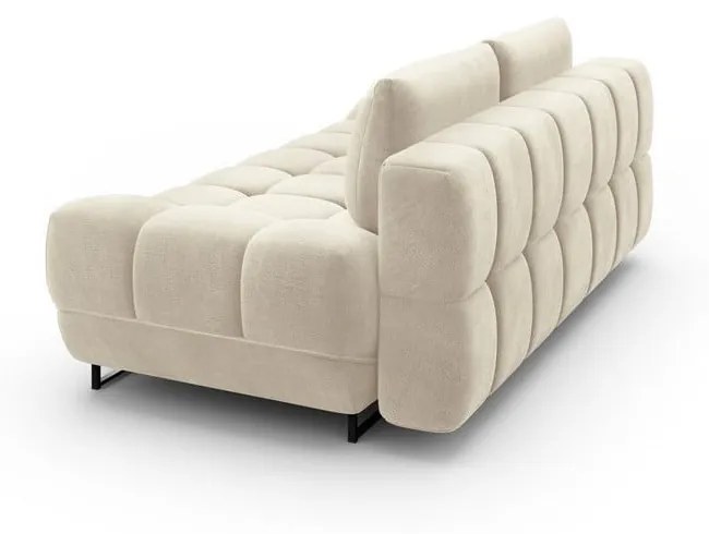 Canapea extensibilă cu 3 locuri și tapițerie de catifea Windsor &amp; Co Sofas Cirrus, bej