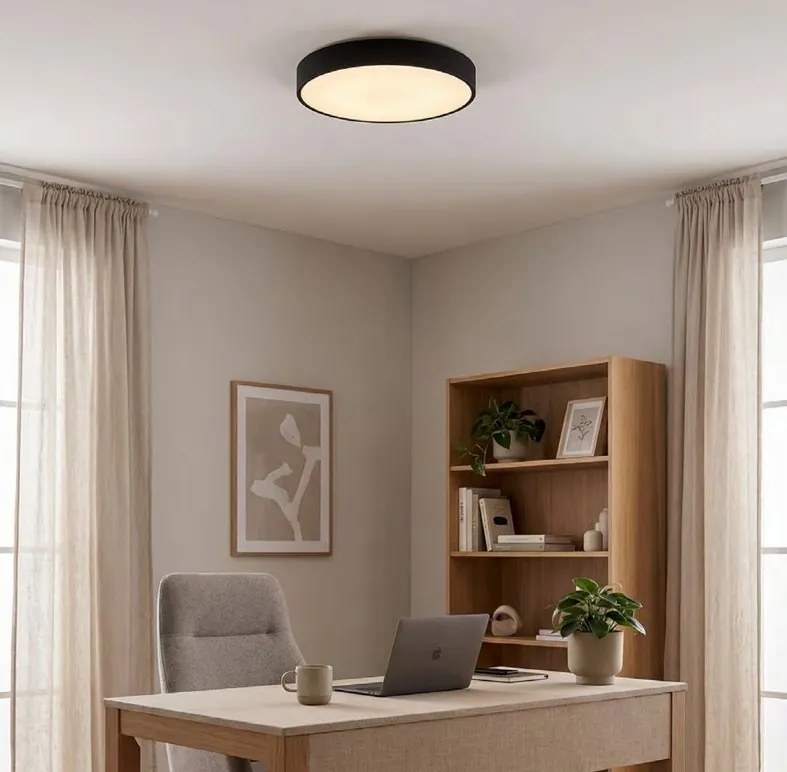 Plafoniera LED CCT IP44 NADI 40cm negru