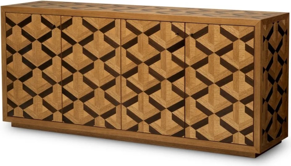 Comoda design LUX furnir de stejar Rubicon