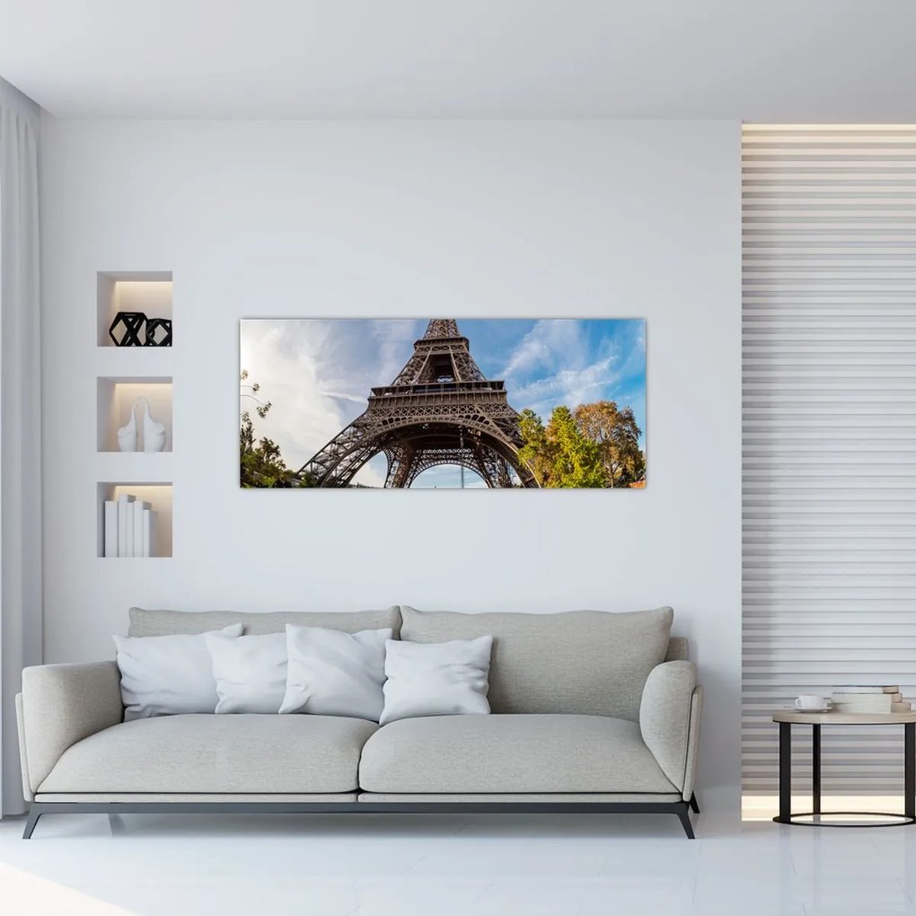 Tablou - Turnul Eiffel colorat (120x50 cm)