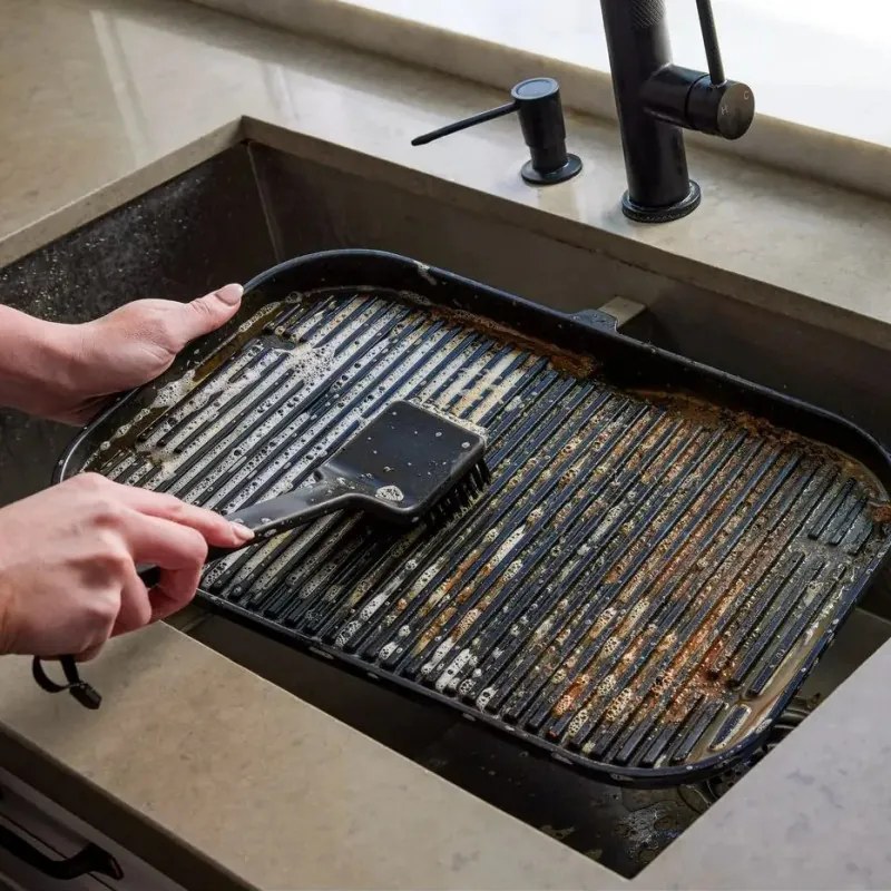 Perie de curățat Ninja BBQ XSKOGXLCNBSEU, pentru Woodfire OG701/OG850/OG90, negru