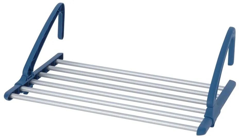 WENKO 63005800 - Uscător de rufe 37,5 x 21 cm oțel inoxidabil/argintiu/albastru