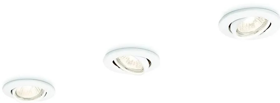 Philips 59243/31/E7 - SET 3x Lampă încastrată ENIF 1xGU10/50W/230V