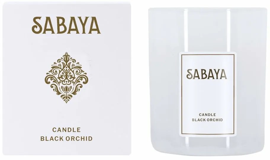 Sabaya Lumânare de soia Black ochidea, 175 g