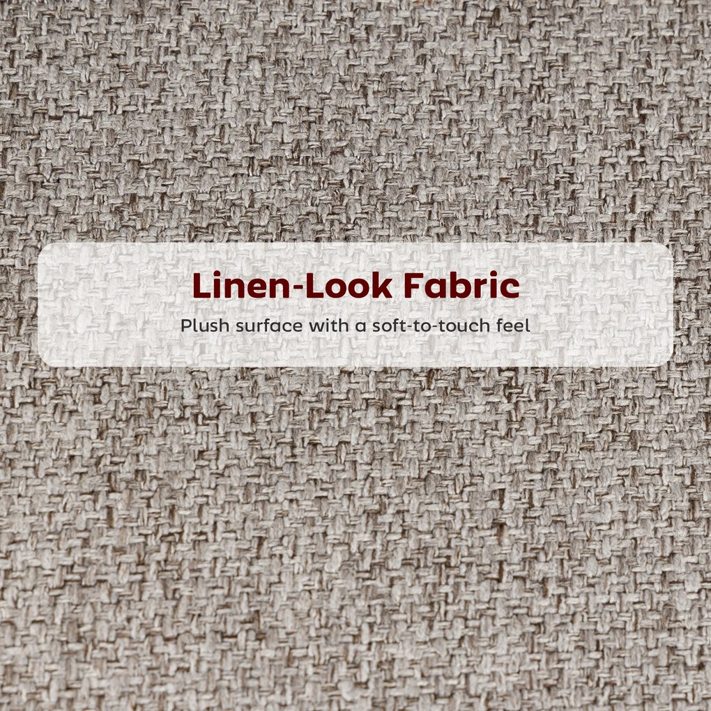 HOMCOM Set 2 Scaune de Bar cu Spătar și Suport pentru Picioare, Acoperire din Material Textil și Picioare din Oțel, Gri | Aosom Romania