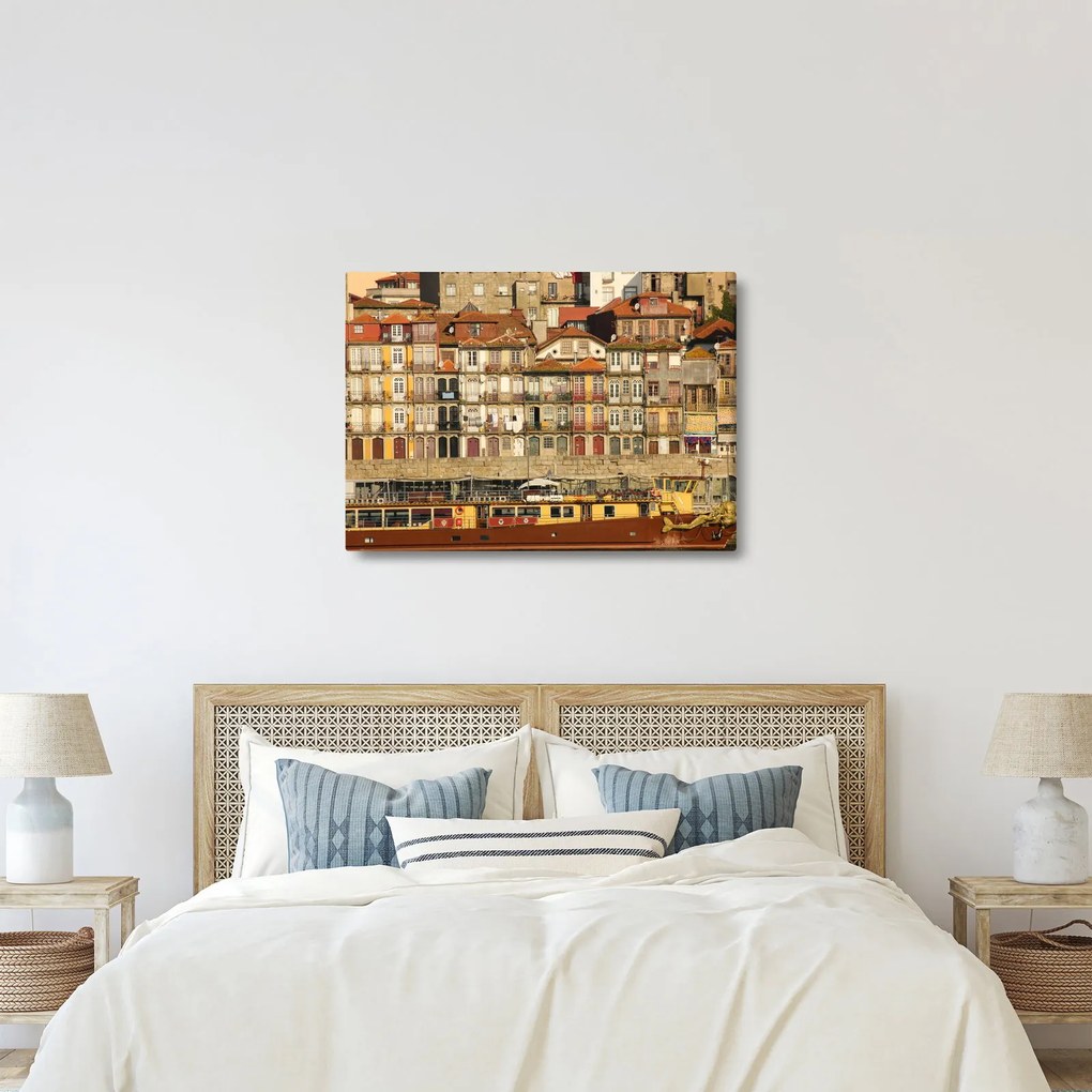 Tablou - Cartierul Waterfront, Portugalia (70x50 cm)