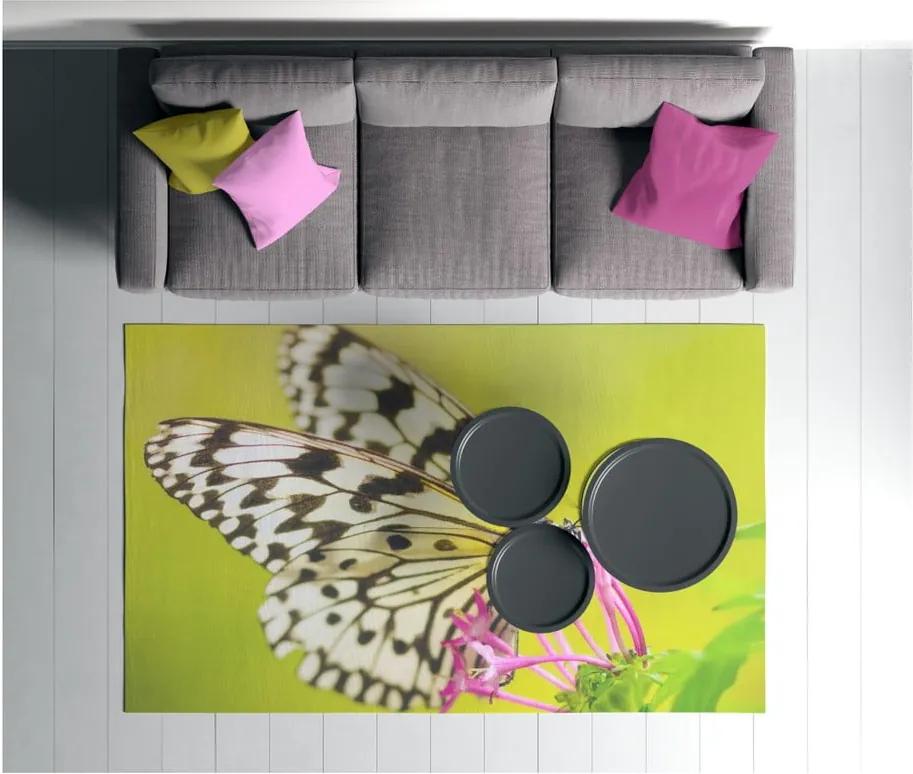 Covor Oyo home Suzzo Butterfly, 80 x 150 cm, verde