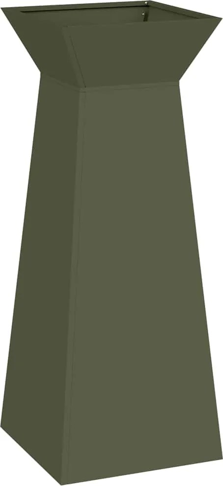 vidaXL Vază pe pilon Oliv 40 x 40 x 100 cm