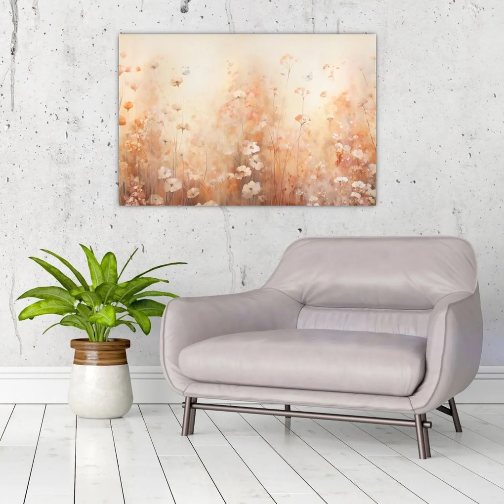 Tablou - Model de flori sălbatice (90x60 cm)