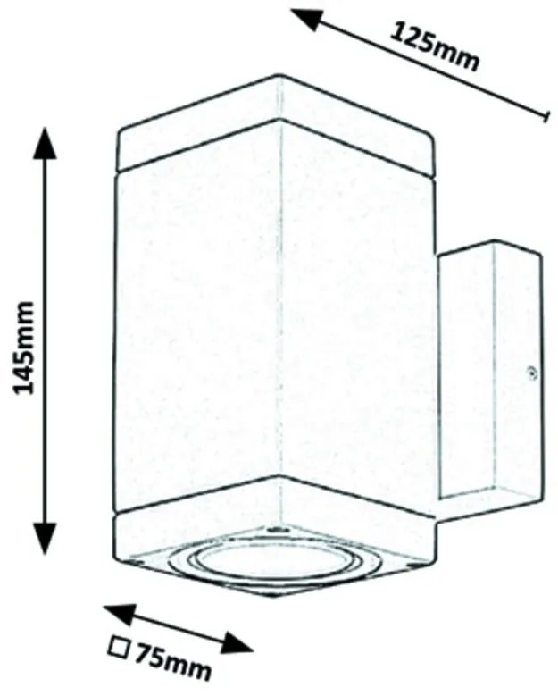 Aplica de exterior stil modern ambiental IP54 Buffalo II