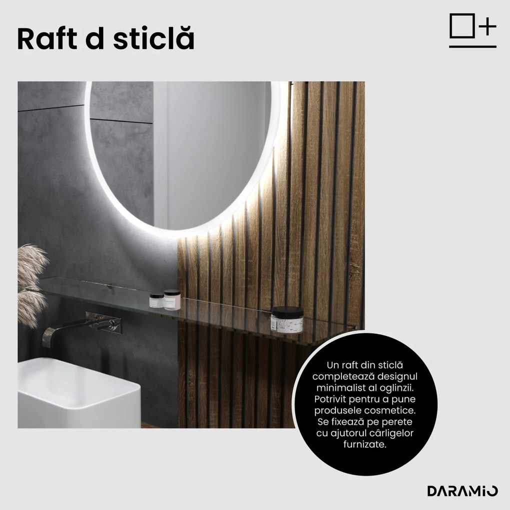 Oglindă rotundă cu LED E1