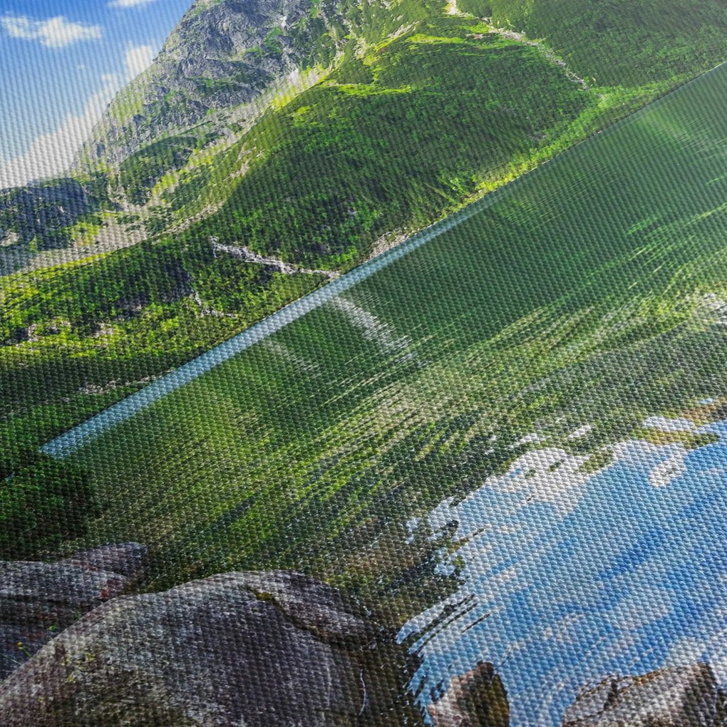 Tablou cu lac în munții Tatra (70x50 cm)