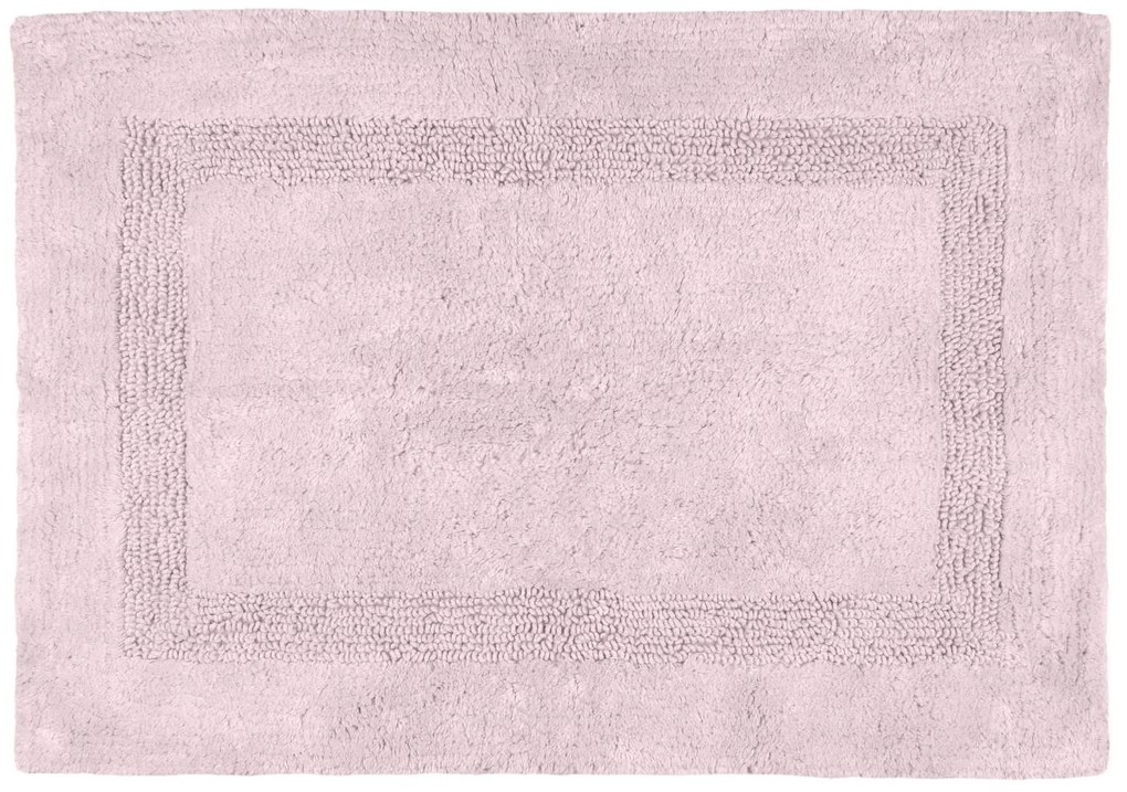Covoras roz pudra baie bumbac Softness Poudre 50x80 cm