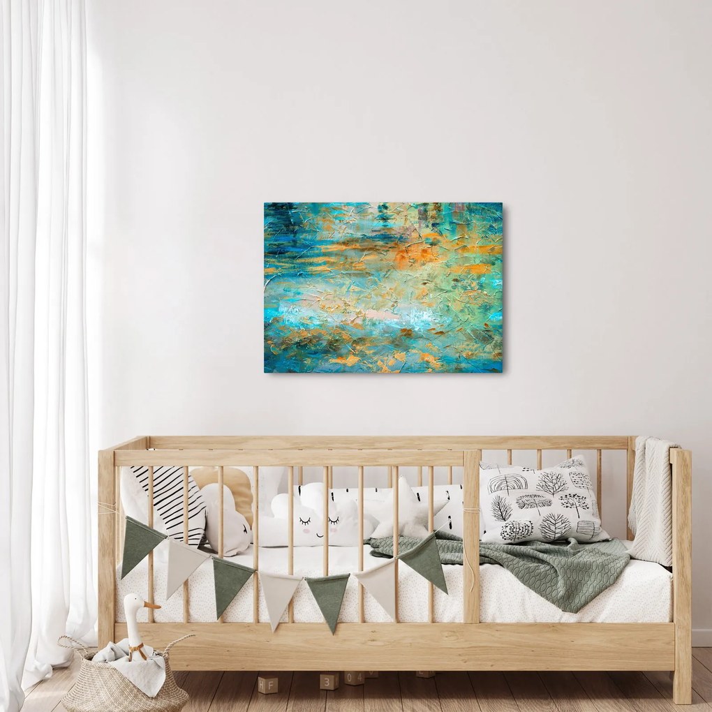 Tablou - Abstract albastru (70x50 cm)