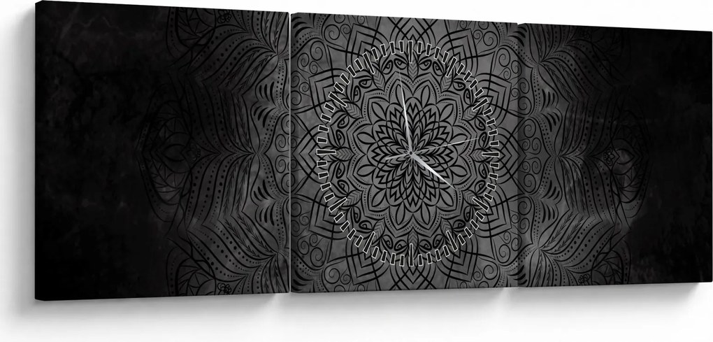 Tablou -Mandala mistică (cu ceas) (90x30 cm)